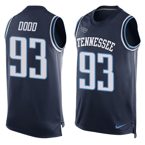 Nike Titans #93 Kevin Dodd Navy Blue Alternate Men's Stitched NFL Limited Tank Top Jersey - Click Image to Close